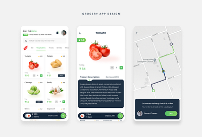 Grocery App Design app app design branding design graphic design illustration ui uiux design user interface ux