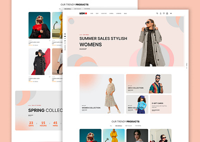 Fashion landing page 3d fashion landing page landing page ui