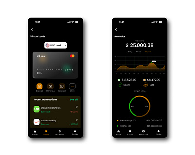 Mobile UI design for fintech application app design figma fintech ui uidesign uiux ux