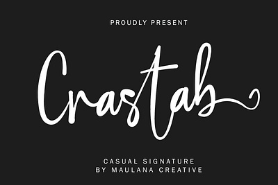 Crastab Casual Signature Font branding font fonts graphic design logo