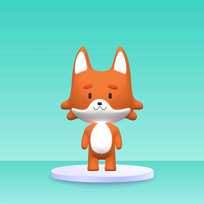 3D Fox Character 3d animation blender modeling