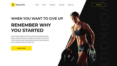 Fitness Web Design