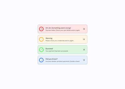 Flash Message/Alert Notification ✅ ⚠️ | Daily UI #16 alert alerts app appdesign banner daily ui dailyui design errormessage figma illustration interaction ios logo message notification popup system ui ux