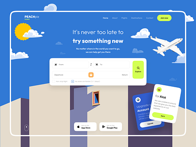 Travel Platform UI ✈️ airplane bbarbakadze concept design flight fly product design ui ux