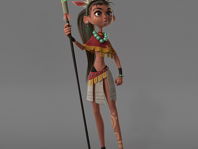 3D Girl Aborigine