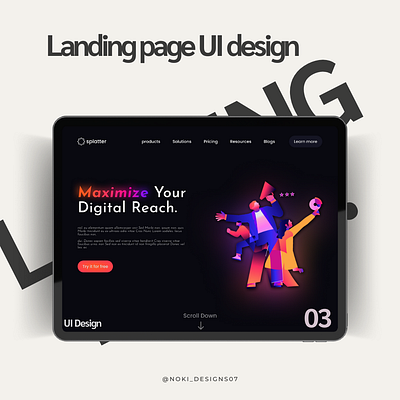 Day 03 of 11 days design challenge Elevate your brand's digital 3d animation app branding design figma graphic design illustration logo motion graphics typography ui