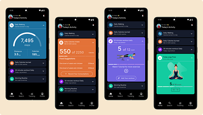 Fitness App animation branding motion graphics ui ux