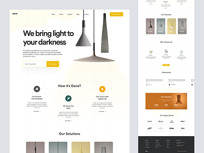 Shopify store for Lights design homepage landing landing page poroduct design product detail page product details product landing page product page product website shopify shopify landing page shopify website web web design website