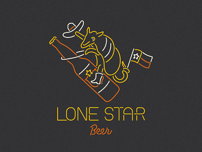 Lone Star Beer Merch apparel design armadillo bottle cowboy cowboy boots cowboy hat cowgirl dillo lone star beer merch neon neon sign retro rodeo southwestern texas texas flag vintage western yeehaw