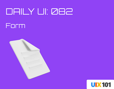 Daily UI: #082 | Form | #UIX101 082 dailyui figma form mobile app ui design uix101 user experience user interface