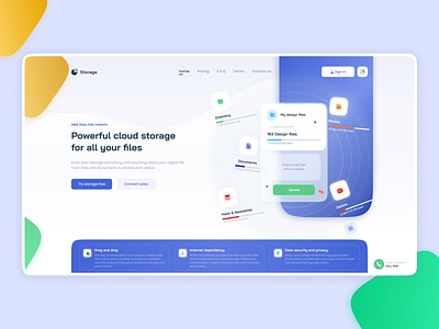 Storage UI Concept bbarbakadze design graphic design product design ui ux web