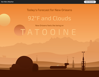 Star Wars Weather - Tatooine