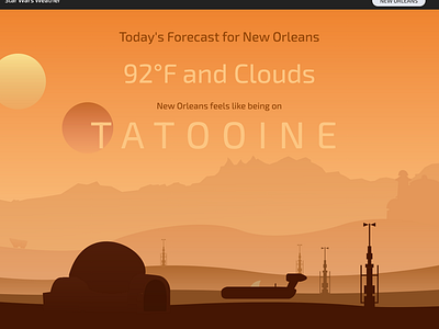 Star Wars Weather - Tatooine