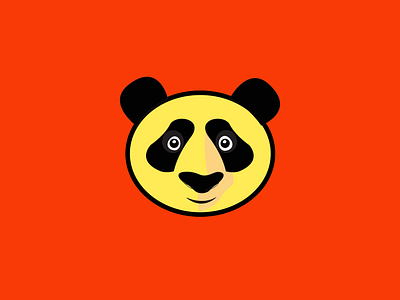 Panda logo 3d animation app branding character dailylogochallenge design graphic design icon illustration logo motion graphics panda rebound red typography ui ux vector webdesign