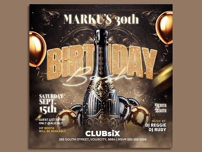 Birthday Flyer Template music