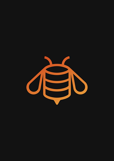 Databee bee branding database databee illustration logo minimal