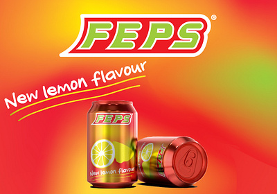 FEPS- full design caps colorful drinks hot colors illustration logo