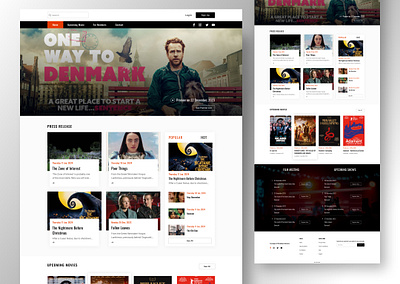 Movie Stream Website blog website movie blog website movie stream website movie wesbite show website ui uiux uiux designer uiuxdesign web web mockup web ui ux webdesign website design website template wireframe