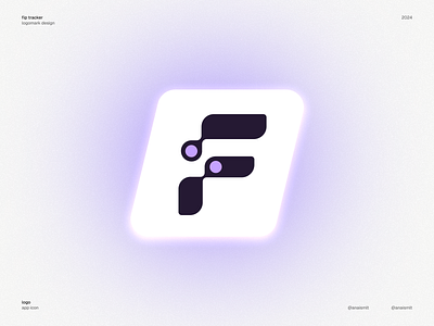 FIP Tracker - Logo & UI design brand brand identity branding f logo logomark nodes product tracker web 3