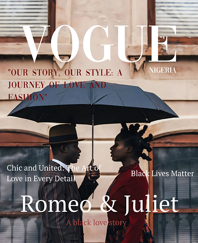 Vogue Magazine Cover black branding design graphic design magaizne poster