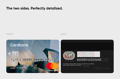 A bank card mockup graphic design