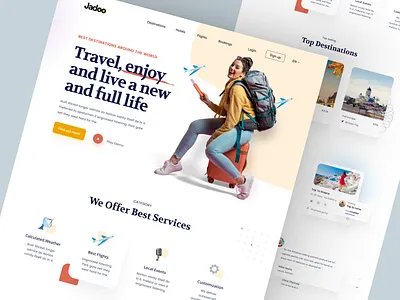 Shopify store for Travelling design homepage landing landing page product design product detail page product details product page product website shopify shopify landing page shopify website web web design website