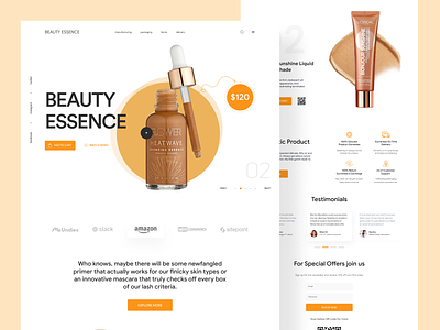 Shopify store for Beauty Products design homepage landing landing page product design product detail page product details product landing page product website shopify shopify landing page shopify website web web design website