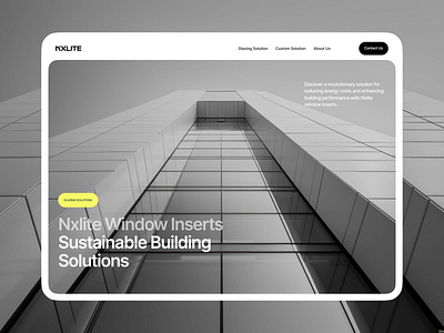 Nxlite Hero UI clean glazing hero hero ui landing landing page landing ui modern website responsive design ui ux web design website website design