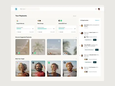 Prospecting dashboard — Surfe UI browser app dashboard design system find prospects icp lead lists leads list building playbook product design prospecting saas sales sales dashboard selling target ui design ui kit user interface visual design