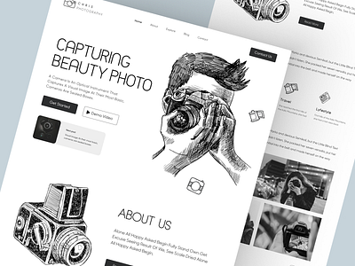 Shopify store for Camera design homepage landing landing page product design product detail page product details product landing page product website shopify shopify landing page shopify website web web design website