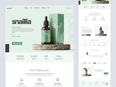 Shopify store for Cosmetics design homepage landing landing page product design product detail page product details product landing page product website shopify shopify landing page shopify website web web design website