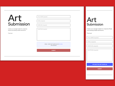 Daily UI: Contact Form art gallery contact form daily ui daily ui challenge dailyui feedback message form gallery graphic design image upload minimalist user experience web design