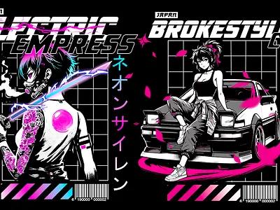 90s Retro japanese Designs branding graphic design merch design streetwear t shirt design vintage