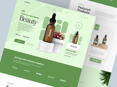 Shopify store for Beauty Products design homepage landing landing page product design product detail page product details product landing page product website shopify shopify landing page shopify website web web design website