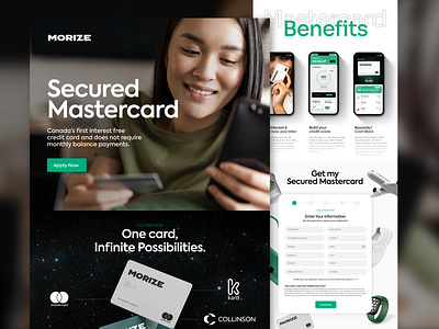 Morize Credit Card branding graphic design ui ux website