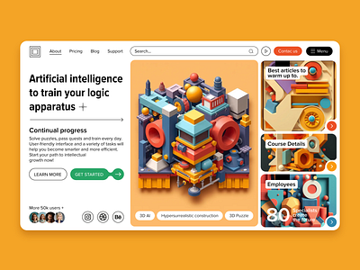 Logic Game Project ai articles bento bento design bento style concept design flux game graphic design logic picture sdxl site design ui ux