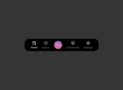 Tab Bar / Dark mode branding graphic design ui