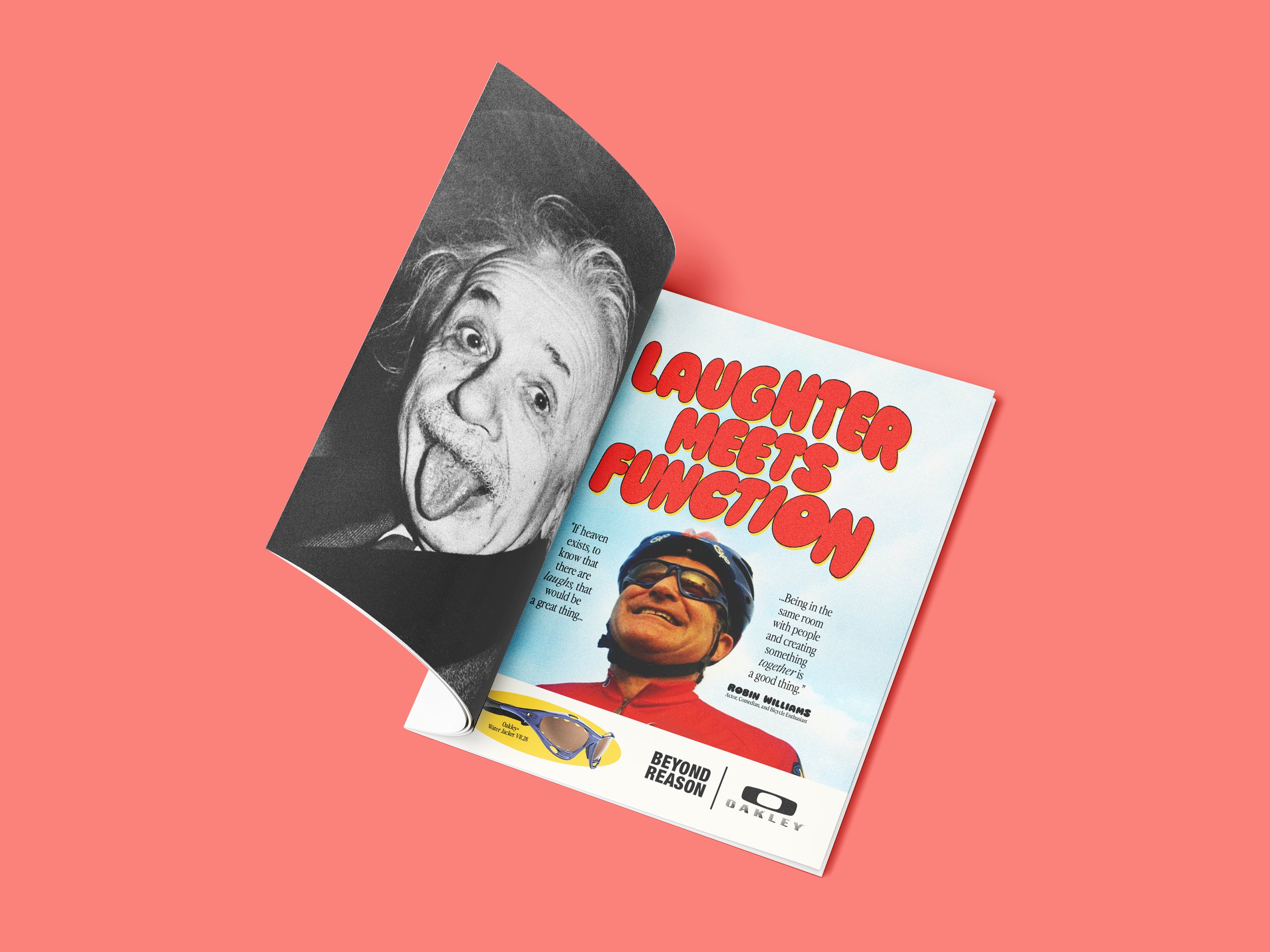 Robin Williams x Oakley® Campaign Concept ad ad campaign advertisement art direction billboard ad bus stop ad campaign celebrity editorial magazine magazine ad oakley poster ad robin williams