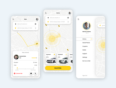 Ride app design figma graphic design ride app taxi app travel travel app ui ui design uiux ux ux design