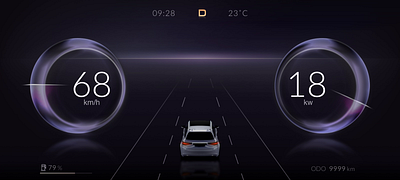 HMI-Instrument animation-ADAS animation car ui design ui