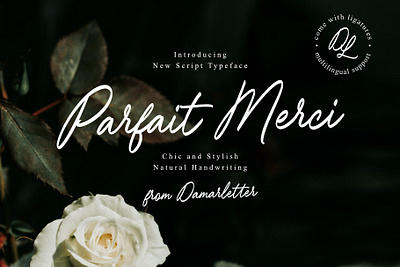 Parfait Merci handwriting script 3d animation branding design font graphic design identity illustration lettering logo motion graphics type typography ui