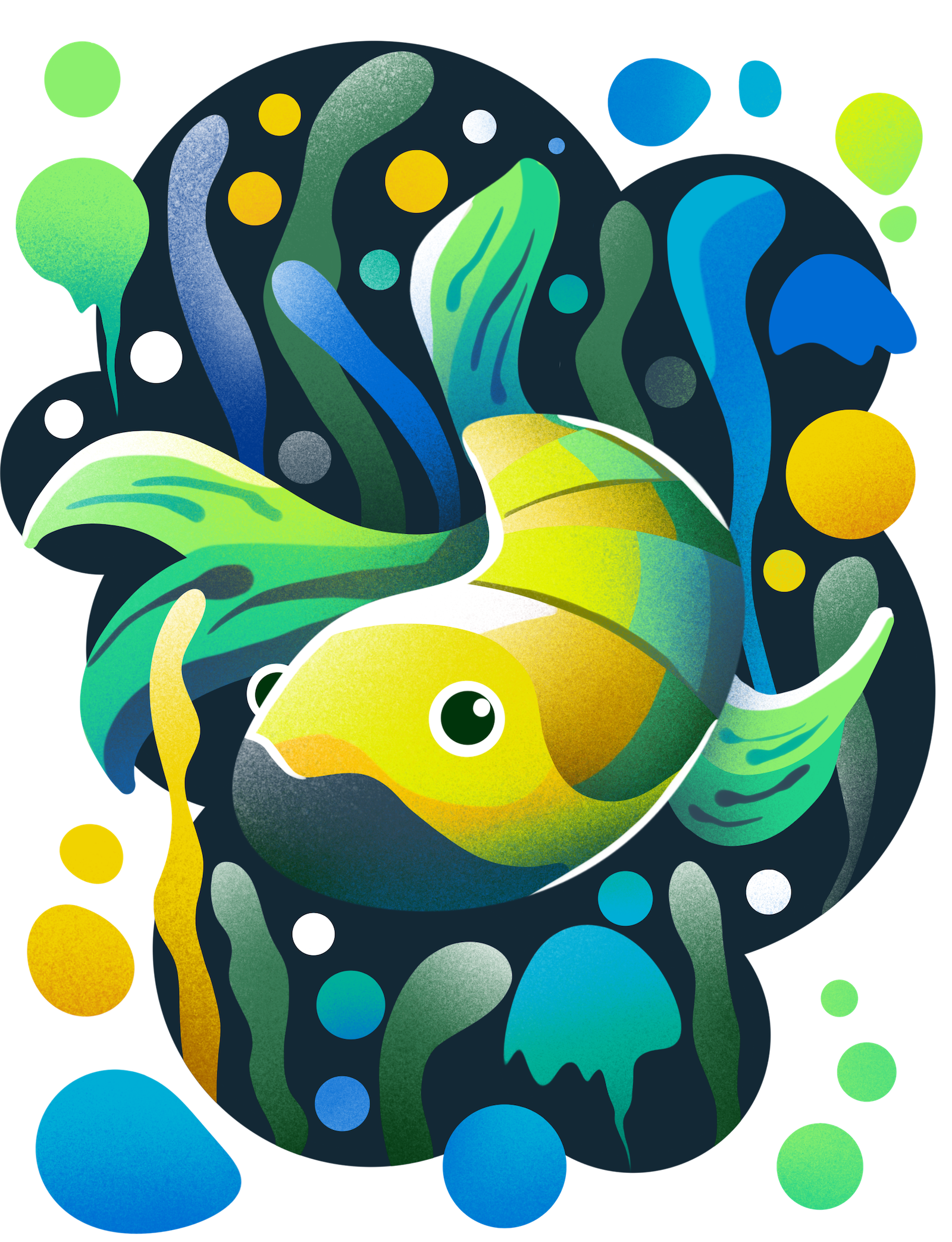 Fish illustration procreate
