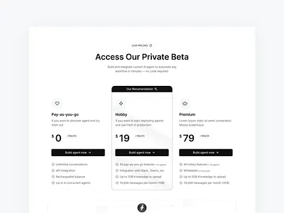 Pricing Page 💰 ai platform gpt pricing nexusgpt platform pricing pricing design pricing page pricing section pricing section web design ui web
