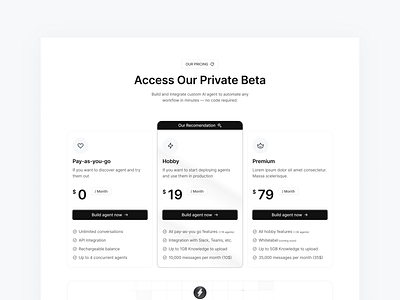 Pricing Page 💰 ai platform gpt pricing nexusgpt platform pricing pricing design pricing page pricing section pricing section web design ui web