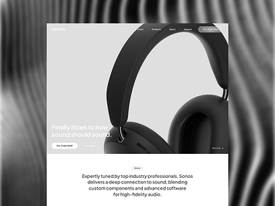 Sonos - Landing Page Redesign clean ecommerce figma framer graphic design minimal modern product design products sonos speaker tech ui ux web design website