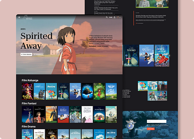 Ghibli Streaming - Landing Page by Studio Ghibli animation anime landingpage streaming weabo webdesign webdesign ghiblifilms