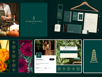 Kamandanu Resort Branding bali inspired brand strategy branding creative agency design digital design graphic design hospitality design hotel branding kamandanuresort logo design luxury branding luxury resort resort branding stationery design travel design tropical design ui uiux visual identity