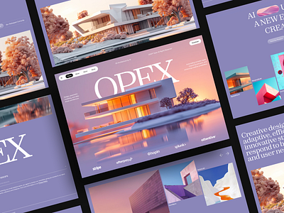 OPEX - Real Estate Landing Page ai architecture artificial intelligence artificial intelligence website design homepage landing page real estate real estate ai real estate landing page real estate website service startup ui ux web web design website website design