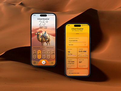Weather App UI mobile mongolia ui weather