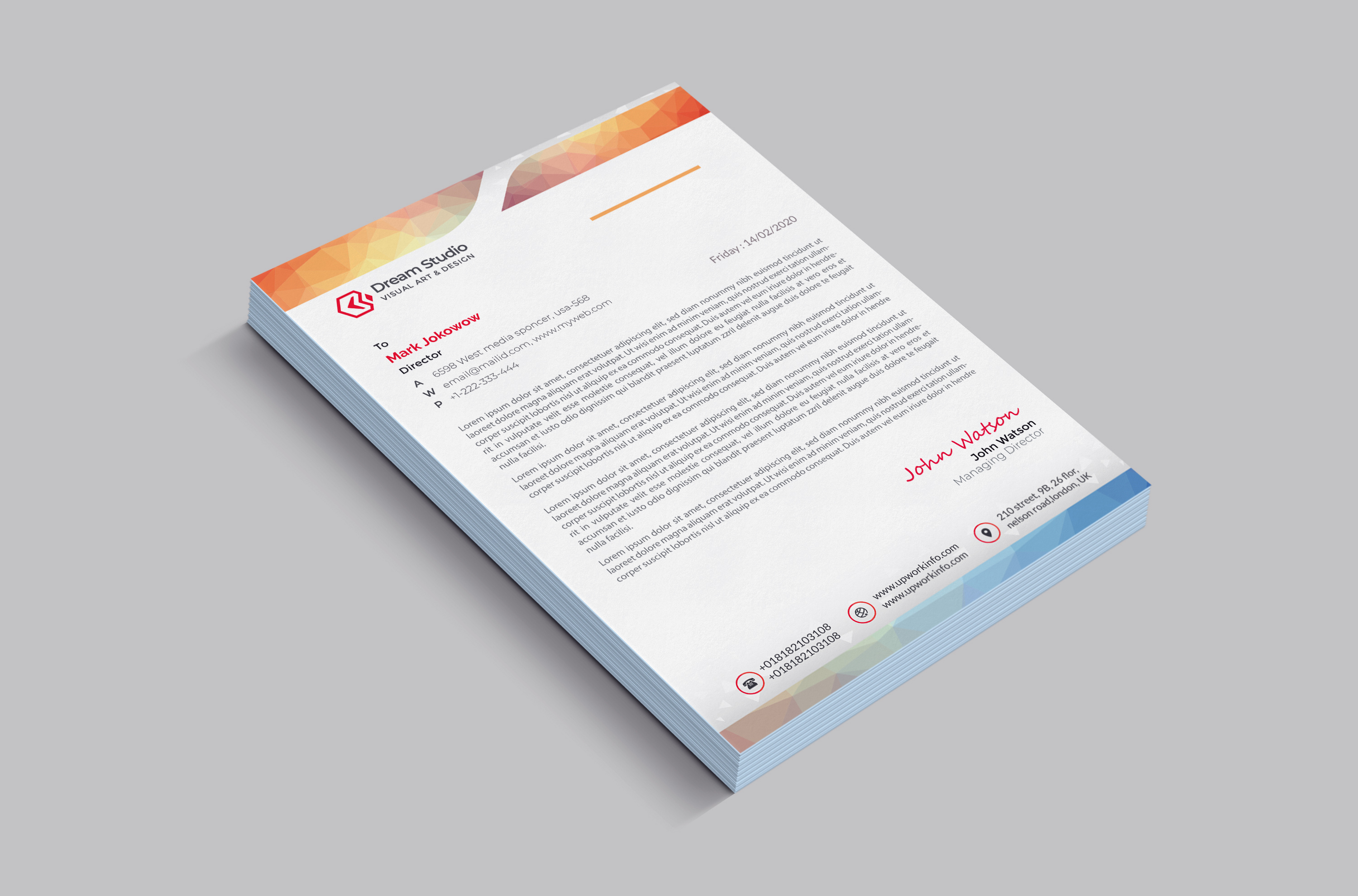 Example of Letterhead Design